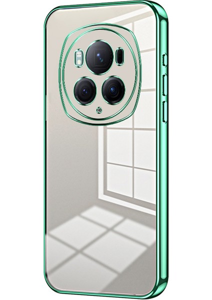 Honor Magic6 Pro 5g Elektrokaplama Tpu Kapak Düşme Korumalı Cep Telefonu Kılıfı-Yeşil (Yurt Dışından)