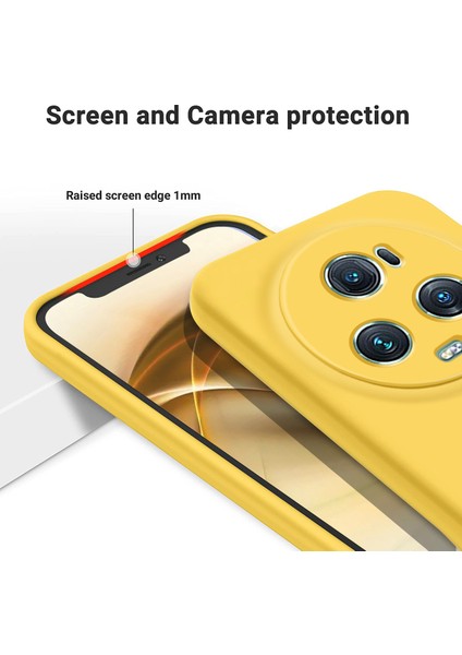 Honor Magic5 Pro Için Bilek Askısı Telefon Kılıfı, Sıvı Silikon Yumuşak Astarlı Kabuk Darbeye Dayanıklı Telefon Kılıfı-Sarı (Yurt Dışından) indirimleri