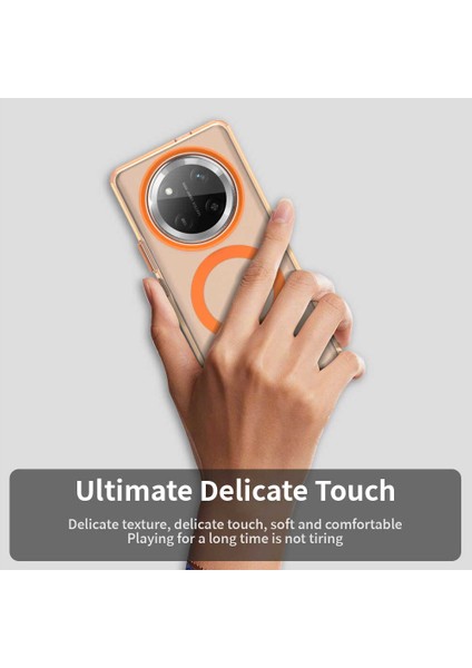 Honor X60 Pro 5g Kılıfı Magsafe Pc+Tpu+Pet Düşmeye Karşı Telefon Kılıfı ile Uyumlu-Turuncu (Yurt Dışından) indirimleri