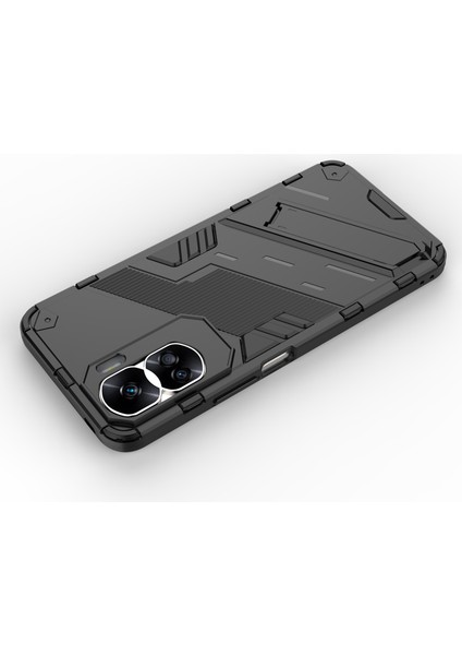 Honor 90 Lite 5G/X50I 5g Düşme Korumalı Telefon Kılıfı Kickstand Pc+Tpu Arka Kapak-Siyah (Yurt Dışından) indirimleri