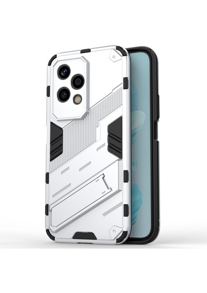 Honor 200 Lite Kılıf Darbeye Dayanıklı Pc + Tpu Çizilmez Telefon Kılıfı Kickstand Ile-Beyaz (Yurt Dışından)