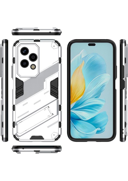 Honor 200 Lite Kılıf Darbeye Dayanıklı Pc + Tpu Çizilmez Telefon Kılıfı Kickstand Ile-Beyaz (Yurt Dışından) indirimleri