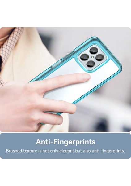 Honor 70 Lite 5g/play 30 5g/x8 5g/x6 4G/PLAY6C 4G/X8A 4G/X6S 4g Için Telefon Kılıfı, Tpu+Akrilik Şeffaf Arka Kapak-Şeffaf Mavi (Yurt Dışından) indirimleri