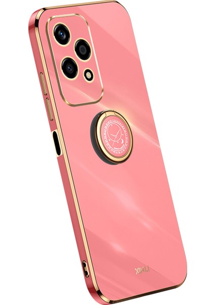 Xınlı For Honor 200 Lite Tpu Kılıf Galvanik Telefon Kılıfı Halka Ayaklı-Kırmızı (Yurt Dışından)