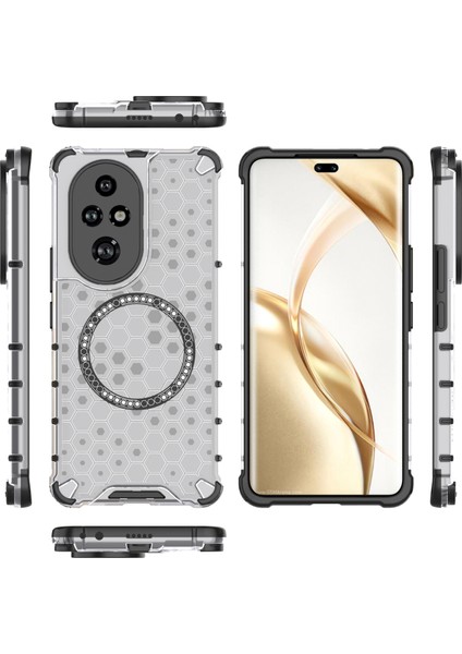 Honor 200 Pro 5g Kılıf Petek Tpu+Pc Cep Telefonu Kılıfı Magsafe-Transparent ile Uyumlu (Yurt Dışından) indirimleri