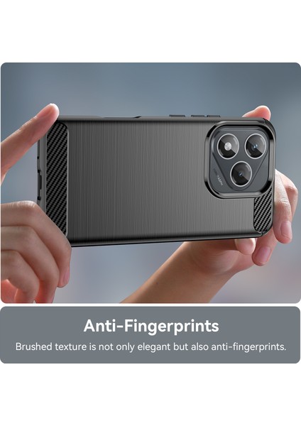 Honor 400 LITE/X70I Kılıf Koruyucu Telefon Kılıfı Karbon Fiber Doku Fırçalanmış-Siyah (Yurt Dışından) fırsatları