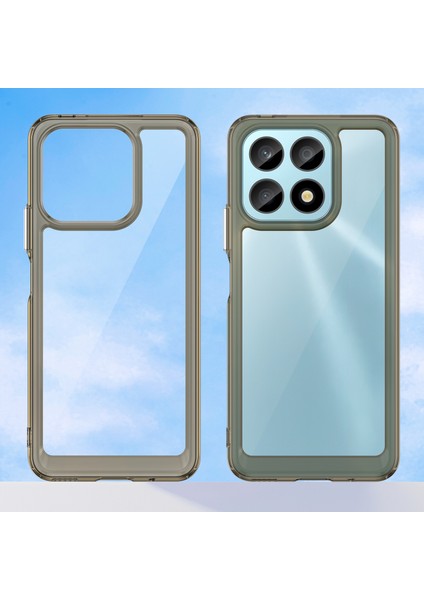 Honor X8A 4g Için Telefon Kılıfı, Akrilik + Tpu Cep Telefonu Kabuğu Koruyucu Kılıf - Şeffaf Gri (Yurt Dışından) fiyatları