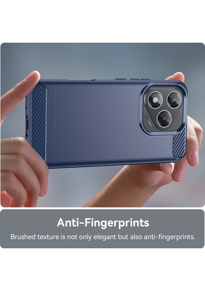 Honor 400 LITE/X70I Kılıf Koruyucu Telefon Kılıfı Karbon Fiber Doku Fırçalanmış-Mavi (Yurt Dışından) fırsatları