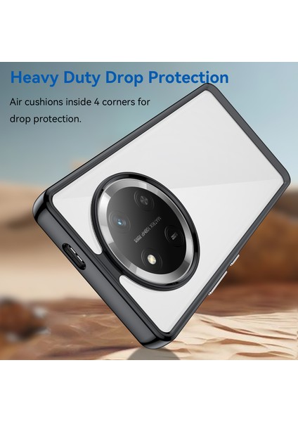 Honor X9C 5g/magic7 Lite 5G/X60 Pro 5g Kılıf Tpu+Akrilik Koruyucu Şeffaf Telefon Kılıfı-Siyah (Yurt Dışından) modelleri