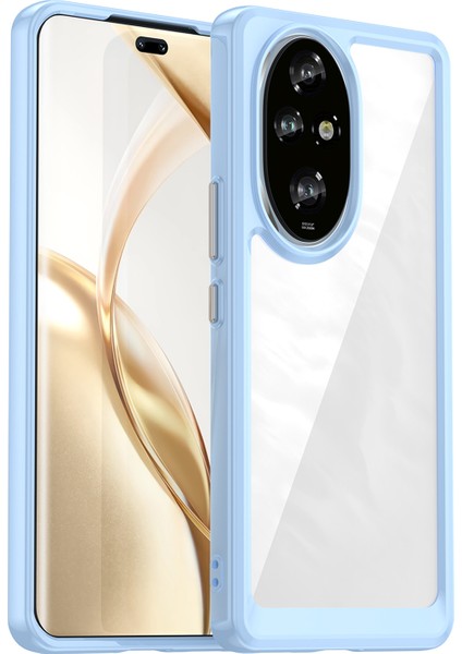 Honor 200 Pro 5g Kılıf Tpu+Akrilik Koruyucu Telefon Kılıfı-Mavi (Yurt Dışından)