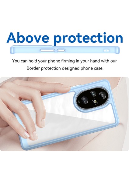 Honor 200 Pro 5g Kılıf Tpu+Akrilik Koruyucu Telefon Kılıfı-Mavi (Yurt Dışından) fırsatları