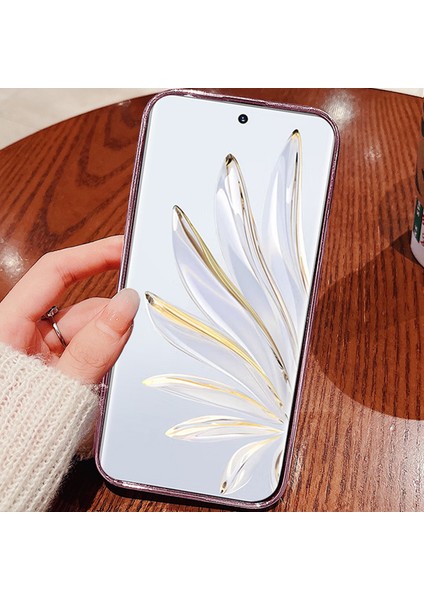 Kadem For Honor 70 5g Çiçek Desen Dekoru Yapay Elmas Tasarım Akıllı Telefon Kılıfı Simli Toz Esnek Tpu Cep Telefonu Kılıfı-Mavi (Yurt Dışından) indirimleri