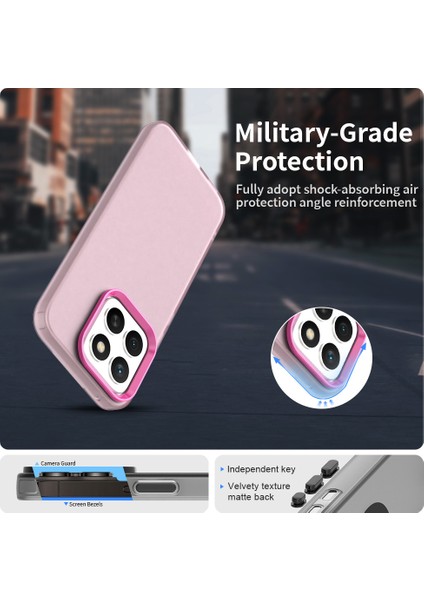 Honor X8C 4g Kılıf Pc+Tpu+Pet Mat Düşmeye Karşı Telefon Arka Kapağı-Kırmızı (Yurt Dışından) fırsatları