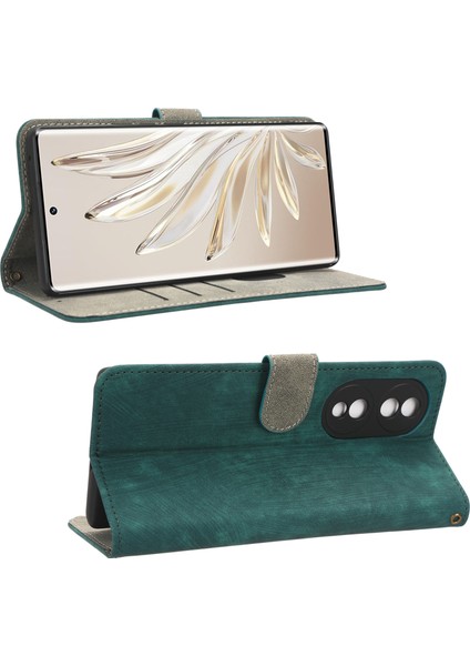 Honor 70 5g Rfıd Engelleme Pu Deri Cüzdan Telefon Kılıfı Katlanır Stand Kılıf El Kayışı Ile-Yeşil (Yurt Dışından) indirimleri