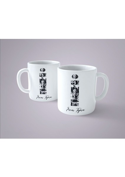 Isimli Atatürk Resimli Beyaz Kupa Bardak, Kişiye Özel Tasarım fiyatları