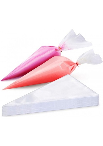 Tek Kullanımlık Minik Krem Torbası, 10 Adet, 10X25 Cm, Hijyenik ve Pratik Kullanım Sağlar.