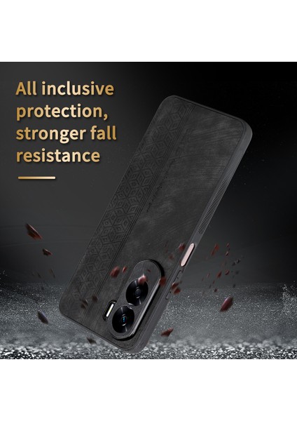 Azns For Honor X50I 5g/90 Lite 5g Pu Deri+Tpu Telefon Kılıfı Kaymaz Baskılı Kapak-Siyah (Yurt Dışından) fırsatları