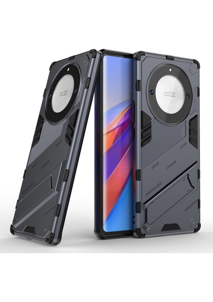 Honor Magic5 Lite 5G/X9A 5G/X40 5g Için Cep Telefonu Kılıfı, Destek Standı Tpu+Pc Koruyucu Cep Telefonu Kılıfı-Gri (Yurt Dışından) fiyatları