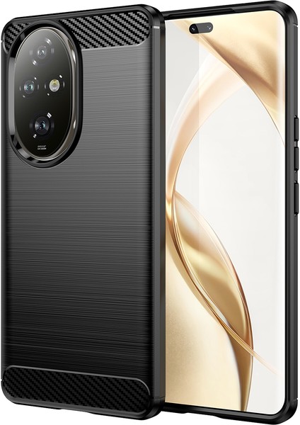 Honor 200 Pro 5g Kılıf Fırçalanmış Yumuşak Tpu Düşmeye Karşı Telefon Koruyucu Kılıf-Siyah (Yurt Dışından)
