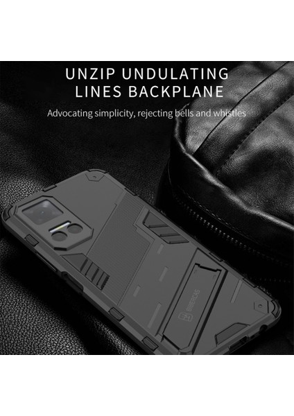 Honor PLAY6T 5g Pc+Tpu Kılıf Cep Telefonu Koruyucu Kickstand Ile-Gri (Yurt Dışından) fiyatları