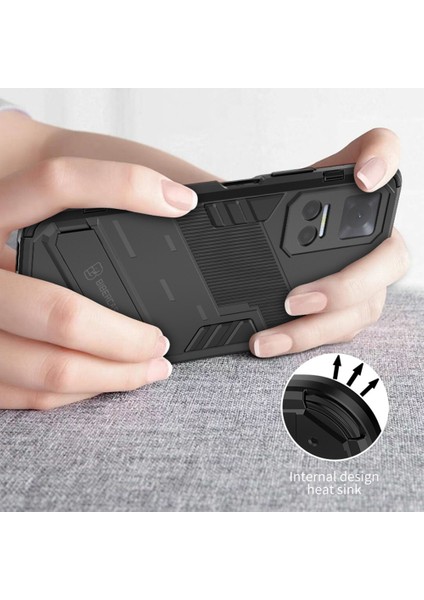 Honor PLAY6T 5g Pc+Tpu Kılıf Cep Telefonu Koruyucu Kickstand Ile-Gri (Yurt Dışından) modelleri