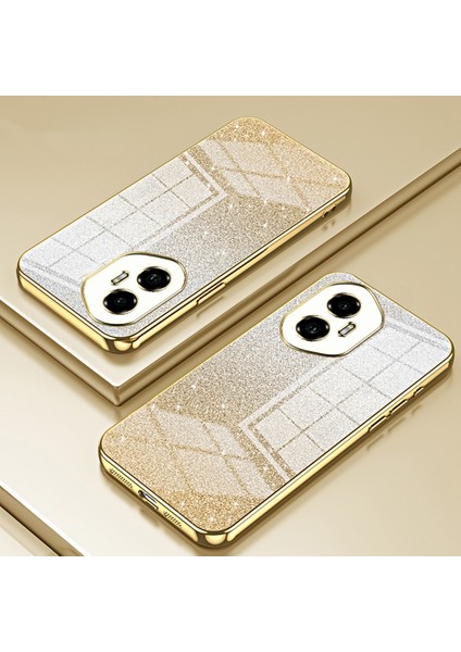 Honor 300 Kılıf Elektrokaplama Degrade Parıltılı Tpu Telefon Kılıfı-Altın (Yurt Dışından) indirimleri