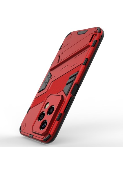 Honor 200 Lite Kılıf Darbeye Dayanıklı Pc + Tpu Çizilmez Telefon Kılıfı Kickstand Ile-Kırmızı (Yurt Dışından) modelleri