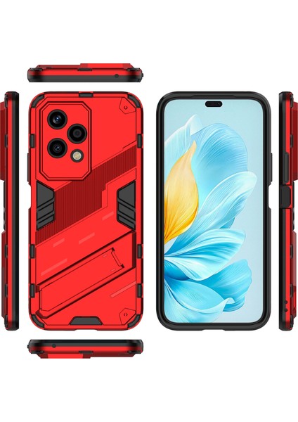 Honor 200 Lite Kılıf Darbeye Dayanıklı Pc + Tpu Çizilmez Telefon Kılıfı Kickstand Ile-Kırmızı (Yurt Dışından) indirimleri