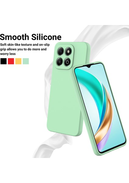 Honor X6B 4g Kılıf Düşmeye Karşı Dayanıklı Sıvı Silikon Telefon Kılıfı Askılı-Yeşil (Yurt Dışından) modelleri
