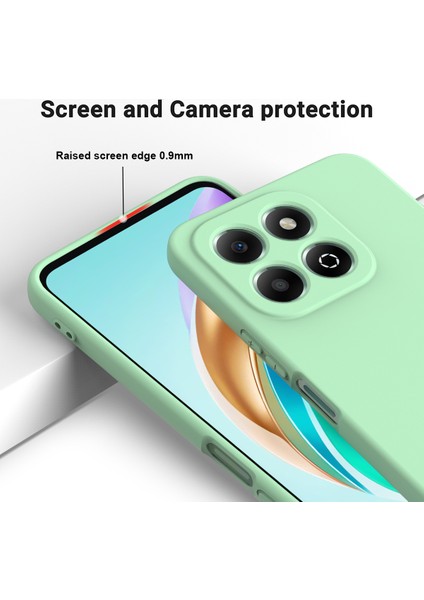 Honor X6B 4g Kılıf Düşmeye Karşı Dayanıklı Sıvı Silikon Telefon Kılıfı Askılı-Yeşil (Yurt Dışından) fırsatları
