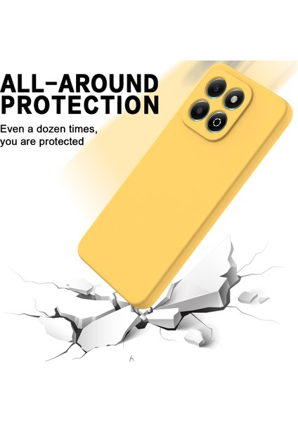 Honor X6B 4g Kılıf Düşmeye Karşı Dayanıklı Sıvı Silikon Telefon Kılıfı Kayışlı-Sarı (Yurt Dışından) indirimleri
