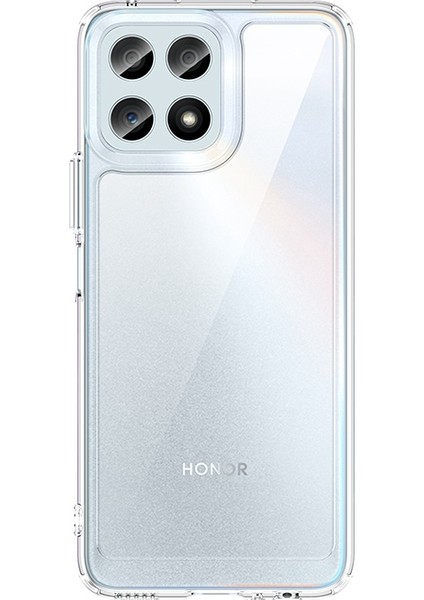 Honor X30I/X8 4G/PLAY6T Pro Bağımsız Düğmeli Telefon Kabuğu Darbeye Dayanıklı Tpu+Akrilik Hibrit Kılıf-Şeffaf (Yurt Dışından)