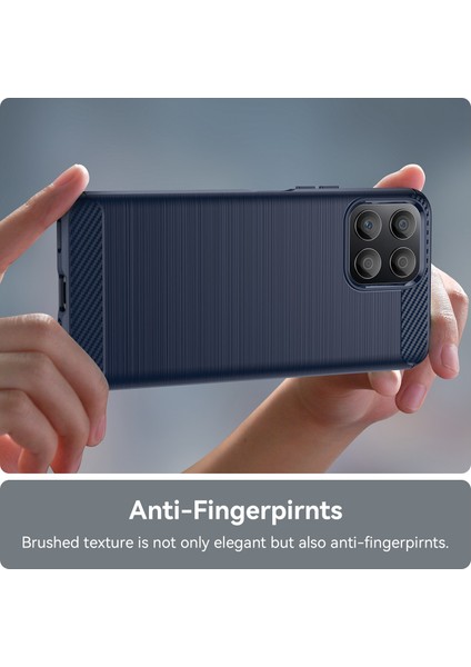 Tpu Telefon Kılıfı Honor X30I Düşmeye Karşı Dayanıklı Darbeye Dayanıklı Kılıf Karbon Fiber Doku Fırçalanmış Telefon Kılıfı-Mavi (Yurt Dışından) fırsatları