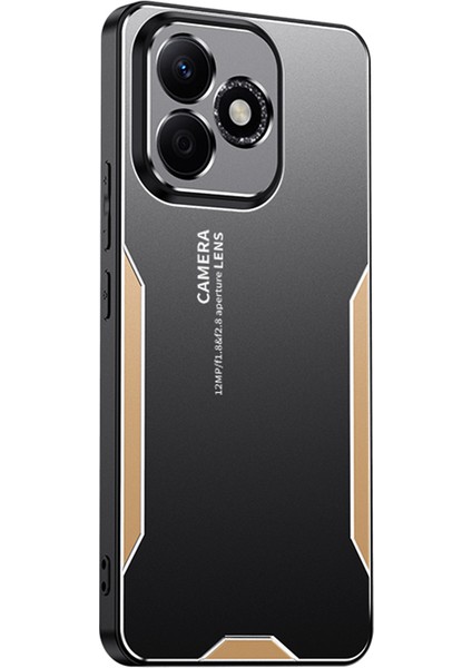 Honor X60I 5g Telefon Kılıfı Alüminyum Alaşımlı Tpu Pc Arka Kapak-Altın (Yurt Dışından)
