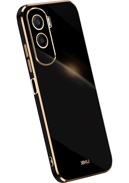 Xınlı Galvanik Telefon Kılıfı Honor X50I 5g/90 Lite 5g,düşmeye Karşı Tpu Kapak-Siyah (Yurt Dışından)