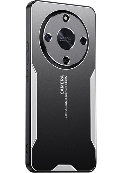 Honor X9B 5g/magic6 Lite 5g Cep Telefonu Kılıfı Mat Alüminyum Alaşım + Tpu + Pc Parmak Izi Önleyici Arka Kabuk-Gümüş (Yurt Dışından)