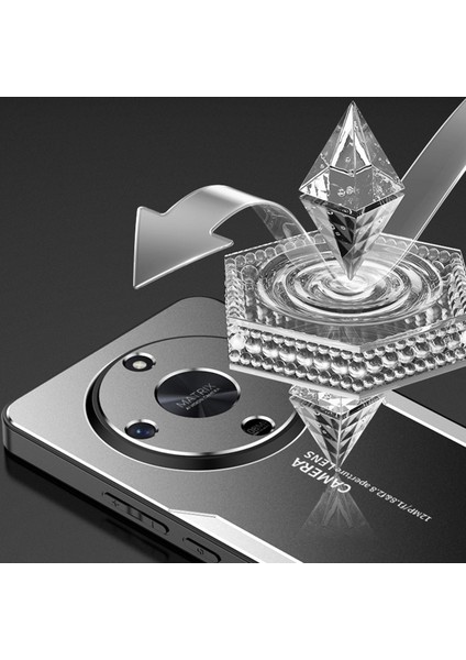 Honor X9B 5g/magic6 Lite 5g Cep Telefonu Kılıfı Mat Alüminyum Alaşım + Tpu + Pc Parmak Izi Önleyici Arka Kabuk-Gümüş (Yurt Dışından) modelleri