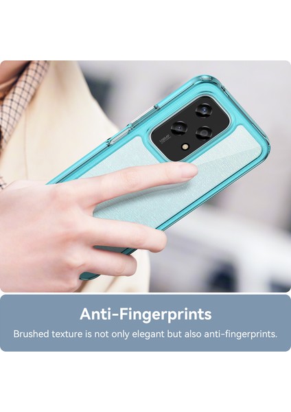 Honor 200 Lite Kılıf Renkli Çerçeve Tpu+Akrilik Şeffaf Arka Telefon Kılıfı-Şeffaf Mavi (Yurt Dışından) fırsatları