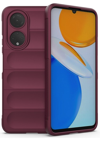 Honor X7 4g/honor Play 30 Plus 5g Sağlam Tasarım Telefon Kılıfı Darbeye Dayanıklı Hassas Kesik Tpu Arka Kapak-Şarap Kırmızısı (Yurt Dışından)