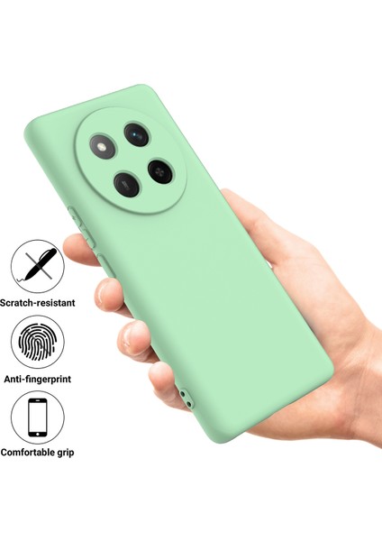 Honor X60 Pro 5g Kılıf Sıvı Silikon Telefon Arka Kapağı El Kayışı Ile-Yeşil (Yurt Dışından) fiyatları