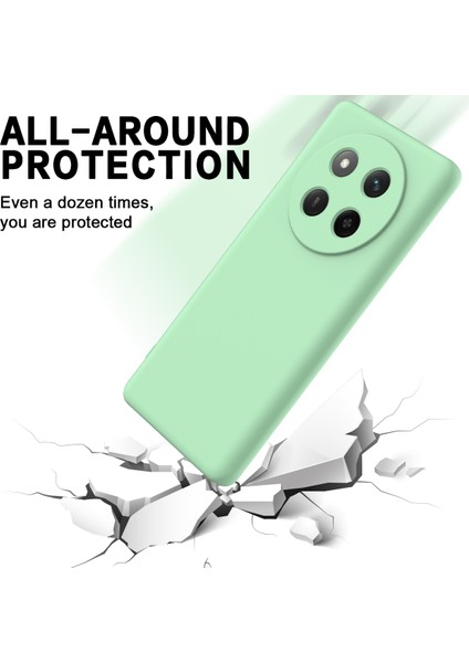 Honor X60 Pro 5g Kılıf Sıvı Silikon Telefon Arka Kapağı El Kayışı Ile-Yeşil (Yurt Dışından) indirimleri