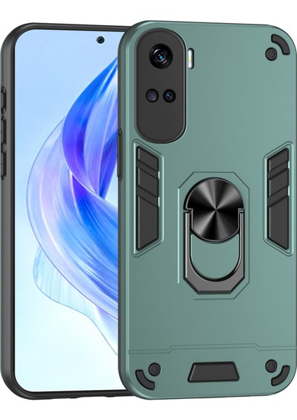 Honor 90 Lite 5g Telefon Kılıfı Desteği Manyetik Araç Tutucu Döner Ayak-Yeşil (Yurt Dışından)