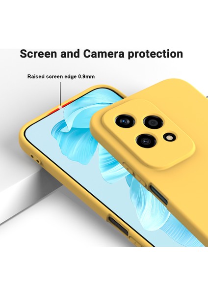 Honor 200 Lite Kılıf Askılı Sıvı Silikon Telefon Kılıfı Kamera Koruması-Sarı (Yurt Dışından) fırsatları