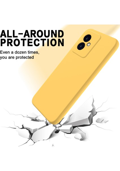 Honor 100 5g Darbeye Dayanıklı Sıvı Silikon Cep Telefonu Kılıfı-Sarı (Yurt Dışından) fiyatları