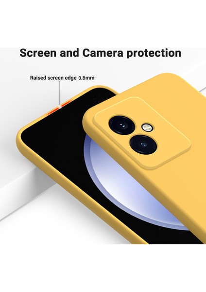 Honor 100 5g Darbeye Dayanıklı Sıvı Silikon Cep Telefonu Kılıfı-Sarı (Yurt Dışından) fırsatları