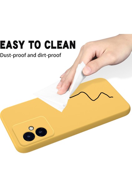 Honor 100 5g Darbeye Dayanıklı Sıvı Silikon Cep Telefonu Kılıfı-Sarı (Yurt Dışından) indirimleri