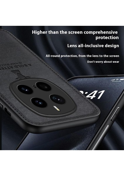 Honor Magic7 Pro 5g Kılıf Geyik Desenli Kumaş Doku Pu Deri Hibrit Telefon Kılıfı-Siyah (Yurt Dışından) indirimleri
