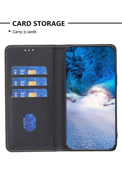 Bınfen Color BF18 Honor X9B 5g/magic6 Lite 5g Telefon Kılıfı Kart Tutucu Standlı-Siyah (Yurt Dışından) fırsatları