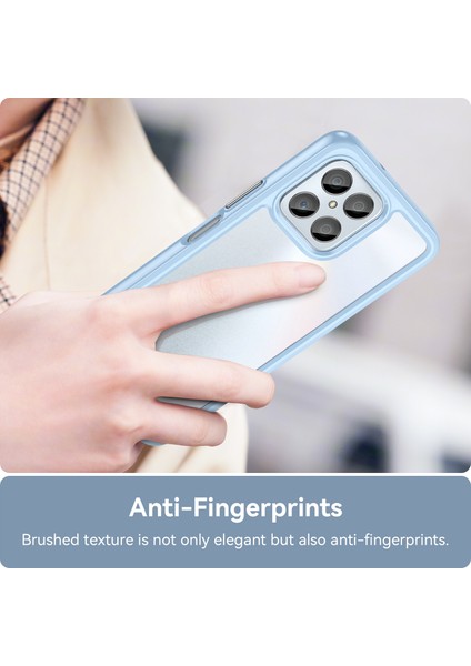 Honor 70 Lite 5g/play 30 5g/x8 5g/x6 4G/PLAY6C 4G/X8A 4G/X6S 4g Için Telefon Kılıfı, Tpu+Akrilik Şeffaf Arka Kapak-Mavi (Yurt Dışından) indirimleri