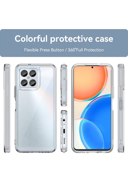 Honor 70 Lite 5g/play 30 5g/x8 5g/x6 4G/PLAY6C 4G/X8A 4G/X6S 4g Için Telefon Kılıfı, Tpu+Akrilik Şeffaf Arka Kapak-Şeffaf (Yurt Dışından) fiyatları
